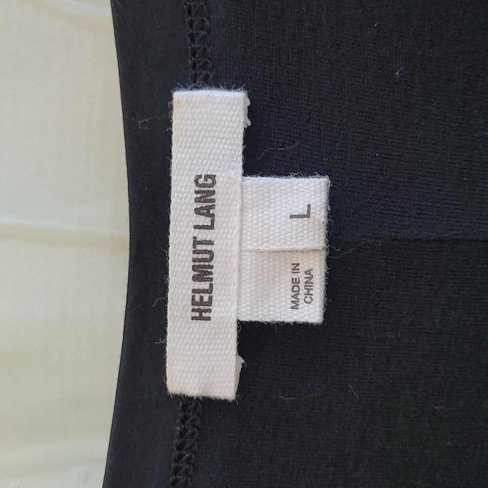 Helmut Lang Black Quell Jersey T-Shirt Mini Dress - Picture 7 of 9